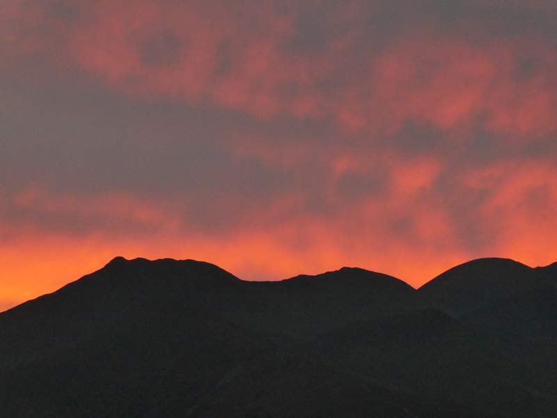 Sunset and Causey Pike