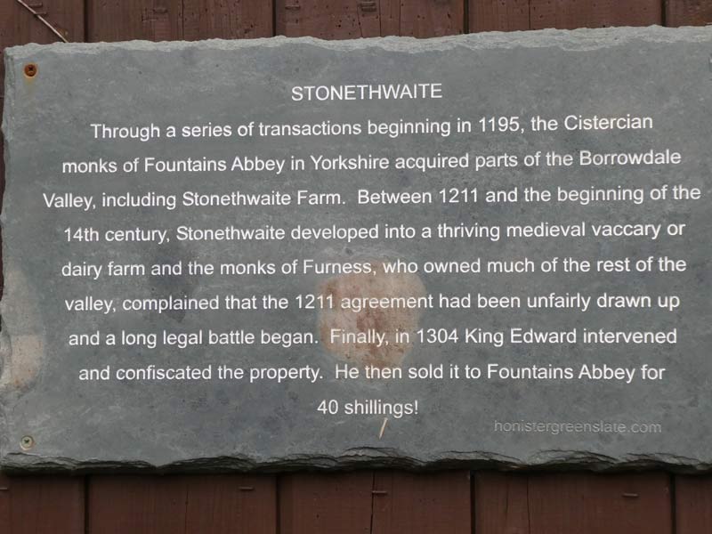 Stonethwaite notice