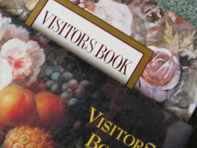 Croft Corner Visitor Book